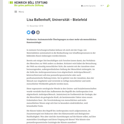 Lisa Baßenhoff, Universität - Bielefeld | Heinrich-Böll-Stiftung