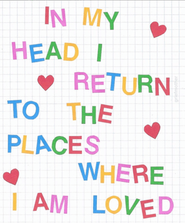 in my head i return to the places where i am loved