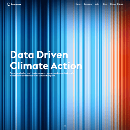 Tomorrow - Data Driven Climate Action