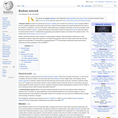 Boolean network - Wikipedia