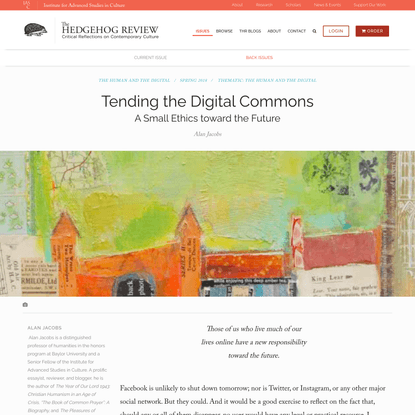 Tending the Digital Commons