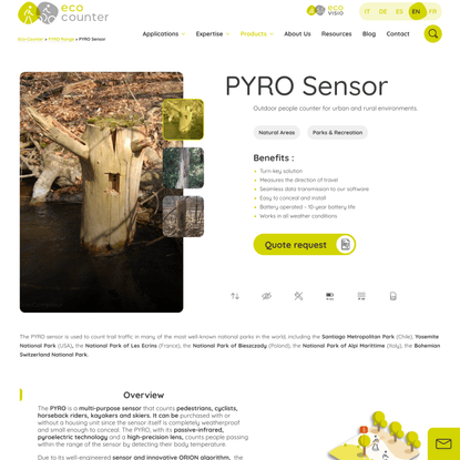 PYRO Sensor - Outdoor people counter - Eco-Counter