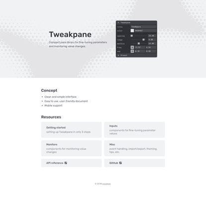 Tweakpane