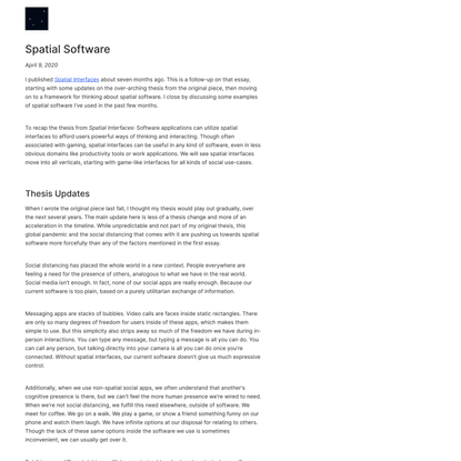Spatial Software