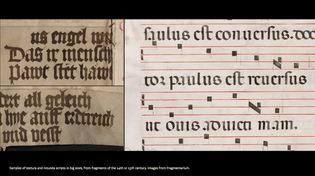14th-15th Century Handwritten scripts, mechanically reproduced: Textura Gothic &amp; Rotunda-fragmentarium, via Ricardo Olocco