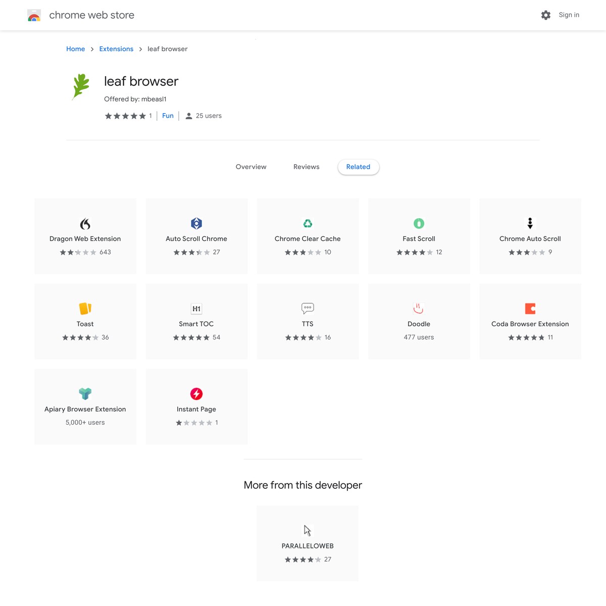 leaf browser — Are.na