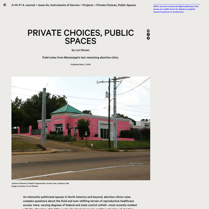 Private Choices, Public Spaces