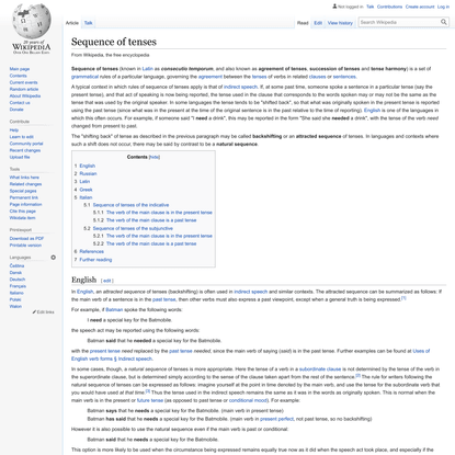 Sequence of tenses - Wikipedia