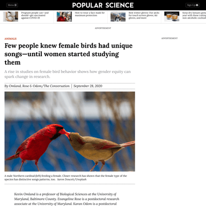 Few people knew female birds had unique songs—until women started studying them