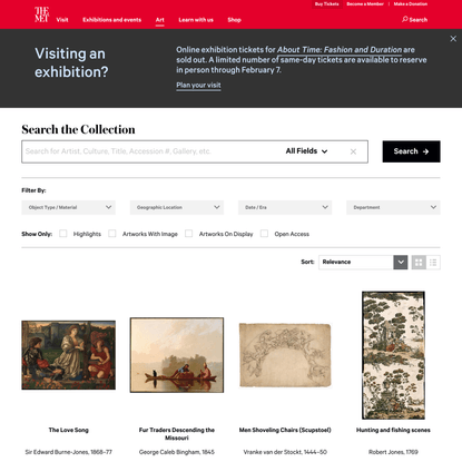 Search the Collection | The Metropolitan Museum of Art