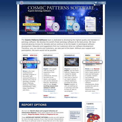Cosmic Patterns Astrology Software