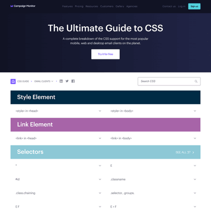 CSS Support Guide for Email Clients