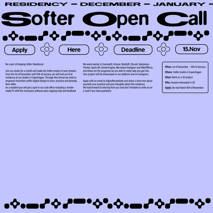 Softer — Open Call