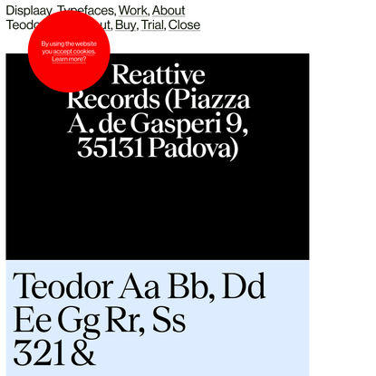 Teodor - Displaay Type Foundry
