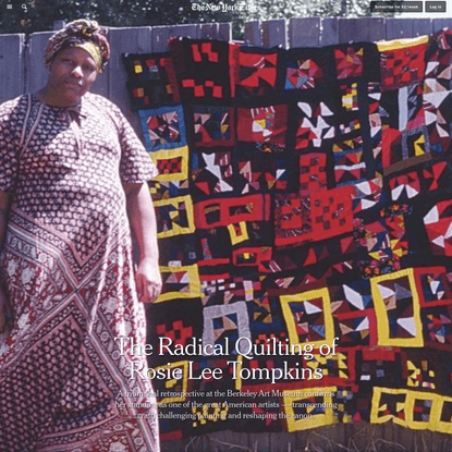 The Radical Quilting of Rosie Lee Tompkins