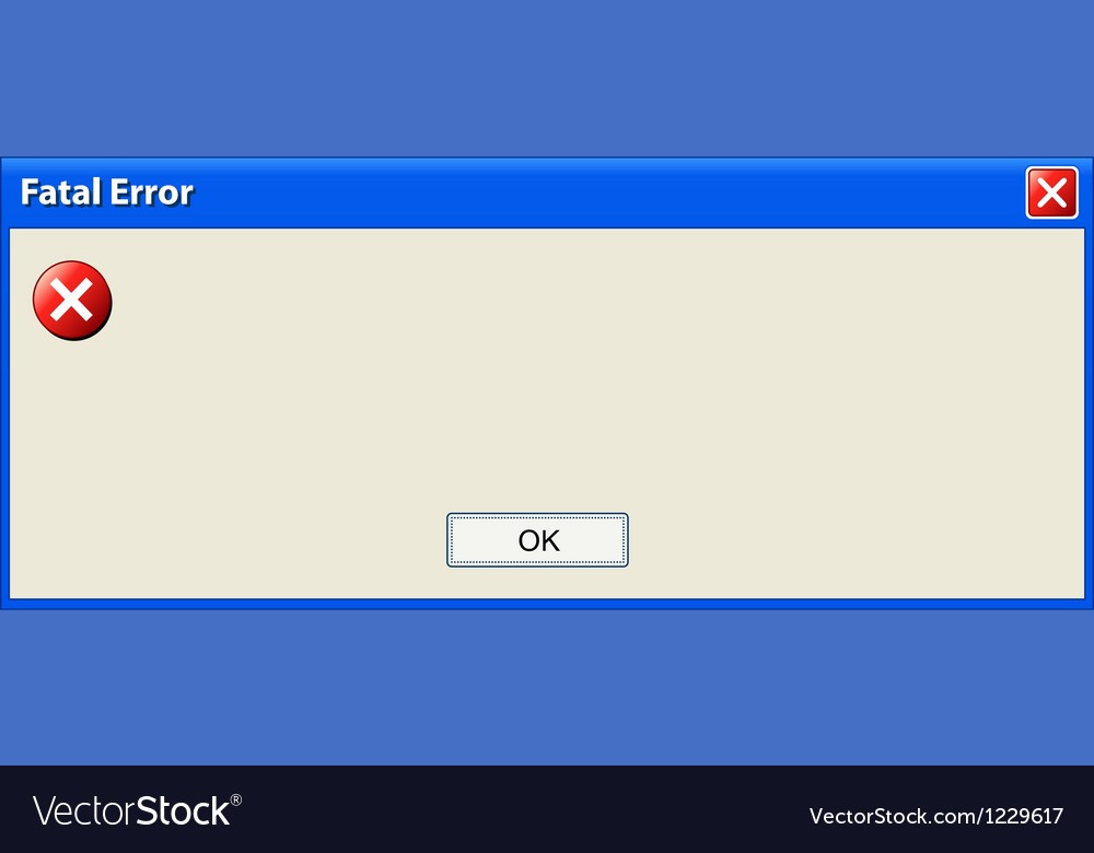 Window error