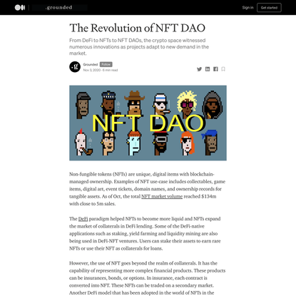 The Revolution of NFT DAO