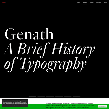 Genath « Typefaces « Optimo