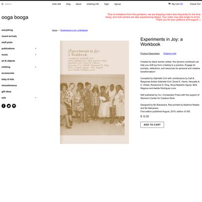 Experiments in Joy: a Workbook