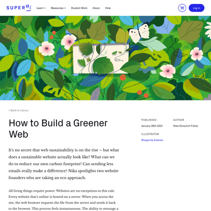 How to Build a Greener Web - SuperLibrary - SuperHi