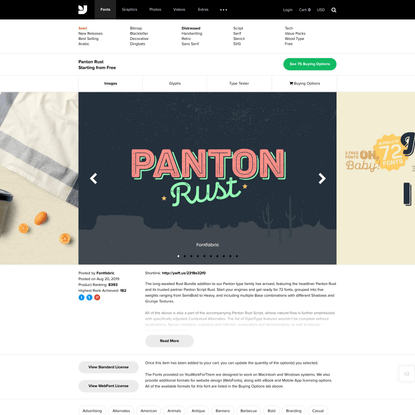 Panton Rust - Desktop Font &amp; WebFont - YouWorkForThem