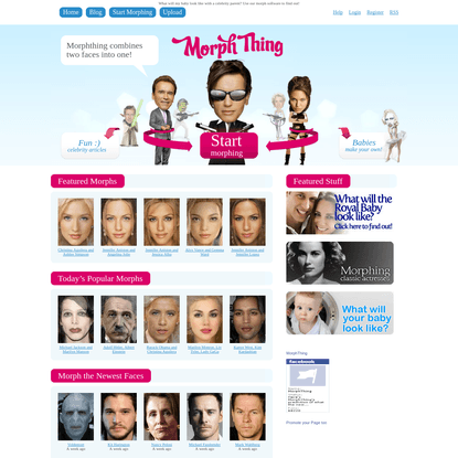 What will my baby look like? Morph Faces and Celebrities Online For Free - MorphThing.com
