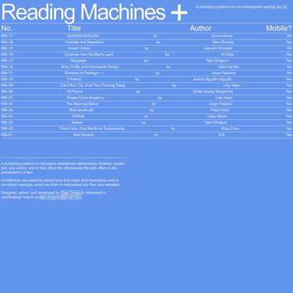 Reading Machines