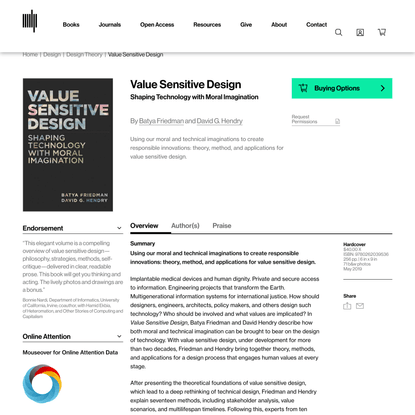 Value Sensitive Design