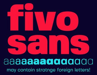 Fivo Sans Typeface | Free Font Family