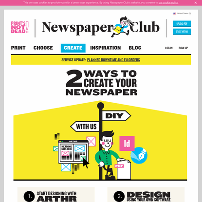 Print your Newspaper Using our Online Tool ARTHR or Upload a PDF - Newspaper Club