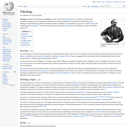 Tektology - Wikipedia