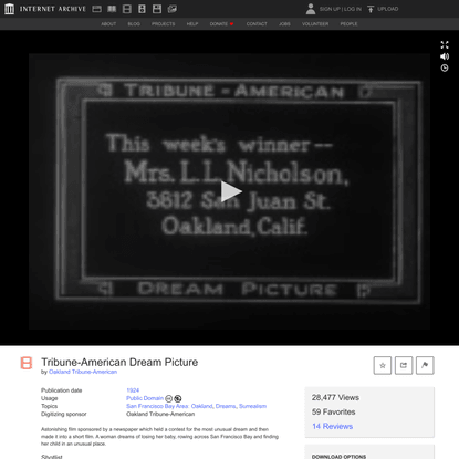 Tribune-American Dream Picture : Oakland Tribune-American : Free Download, Borrow, and Streaming : Internet Archive