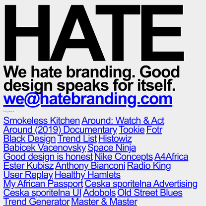 Hate Branding – Michal Sloboda
