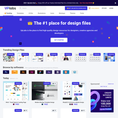 Unlimited UI Kits, Icons, Templates, Themes and More - UpLabs