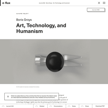 Art, Technology, and Humanism