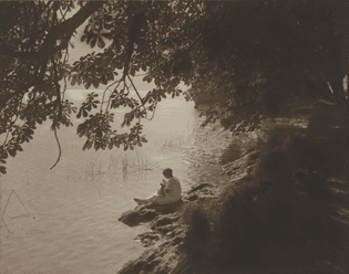 On the Banks of the River, ca 1910, Anonymous (French)