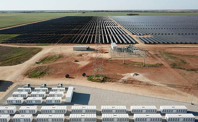 EXAMPLE Battery storage for solar farm