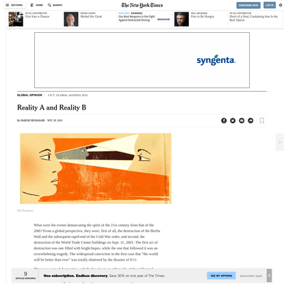Opinion | Fiction: Reality A and Reality B