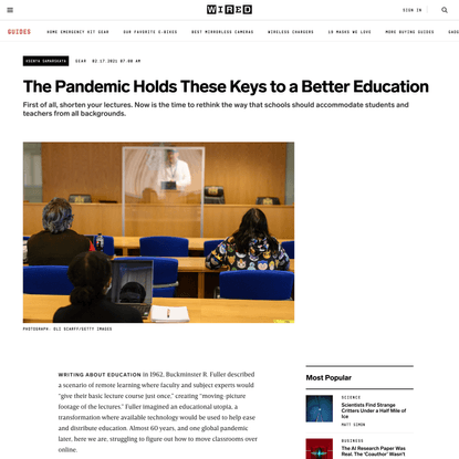 The Pandemic Holds These Keys to a Better Education