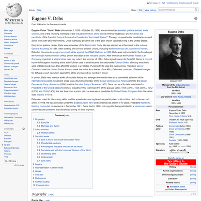 Eugene V. Debs - Wikipedia