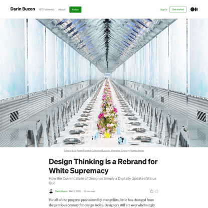Design Thinking is a Rebrand for White Supremacy