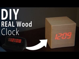 DIY Wood Clock (REAL WOOD)