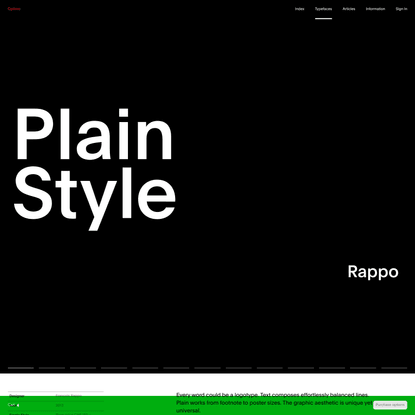 Plain « Typefaces « Optimo