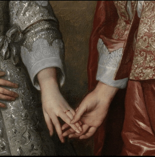 William ll and his bride Mary Stuart by Anthony van Dyck