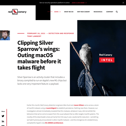 Silver Sparrow macOS malware with M1 compatibility
