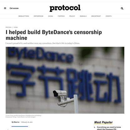 I helped build ByteDance’s censorship machine