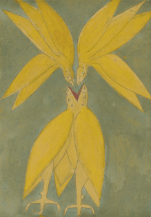 Sekulic Sava, 1902-1989 (HR) - Birds, 1973.  Oil on cardboard, H 500 mm W 350 mm.