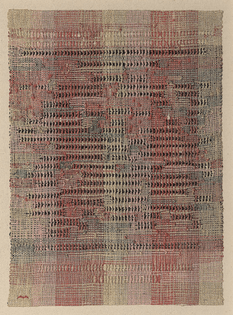 Anni Albers, Development in Rose II, 1952 [Art Institute Chicago, Chicago, IL. © 2020 The Josef and Anni Albers Foundation/ARS, New York]