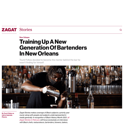 Training Up A New Generation Of Bartenders In New Orleans