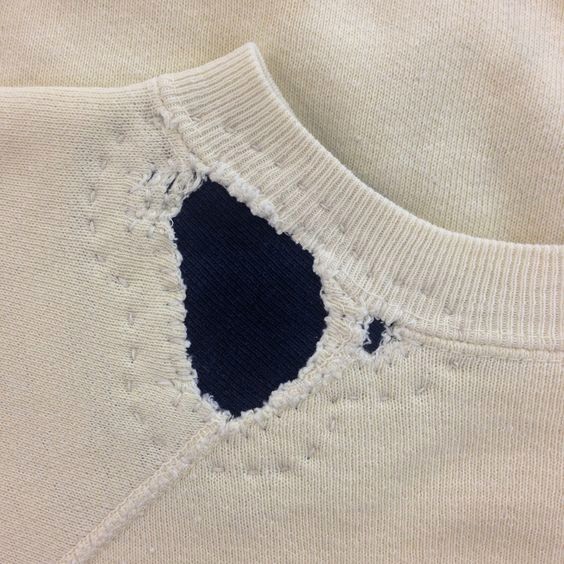 Darning detail